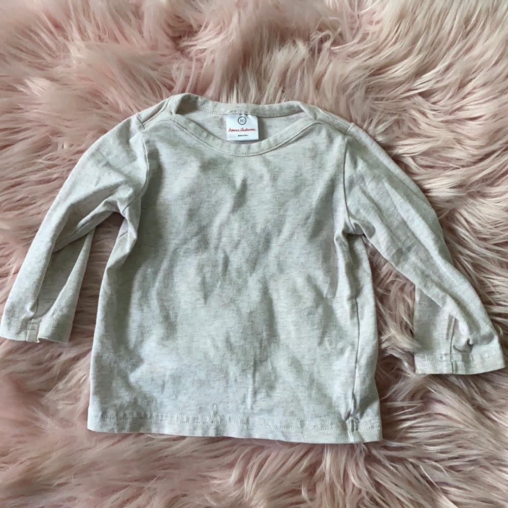 Hanna Andersson long sleeve oatmeal top